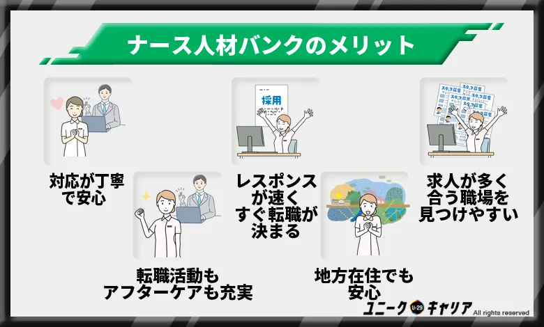 ナース人材バンク メリット