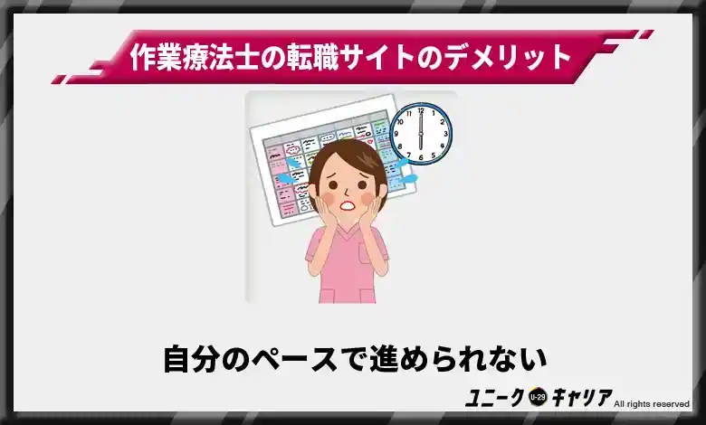 自分のペースで進められない